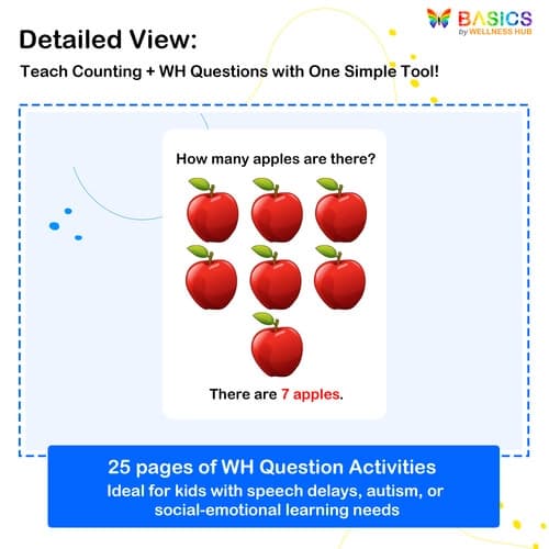 How Many? WH Questions with Counting Practice (Printable PDF) preview 2
