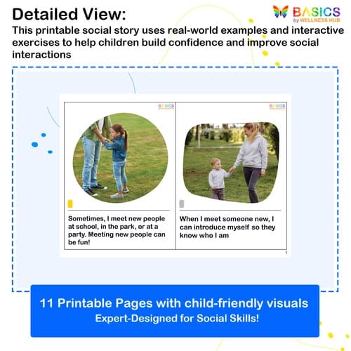 Introducing Myself – Free Social Story for Kids’ Communication Skills preview 2