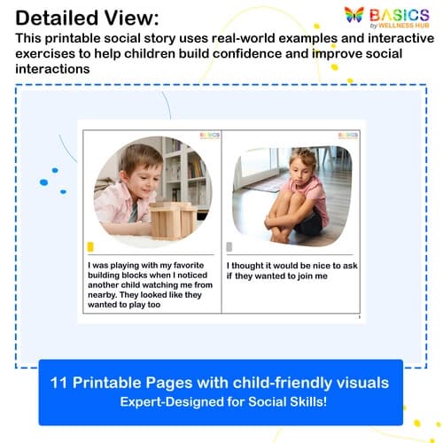 Inviting Someone to Play – Social Story for Kids’ Social Skills preview 2