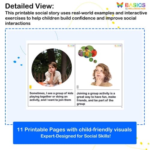 Joining a Group Activity – Social Story for Kids’ Social Confidence preview 2