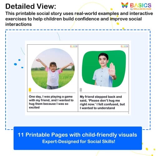 Keeping Personal Boundaries – Free Social Story for Kids’ Personal Space preview 2
