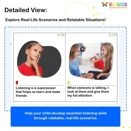 Learning to Be a Good Listener: Social Story for Kids preview 2