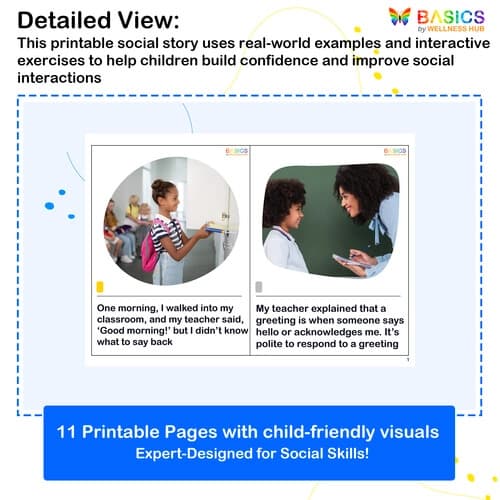 Responding to Greetings – Social Story for Kids preview 2