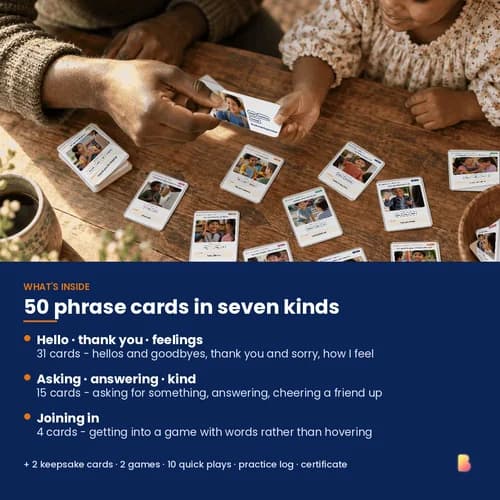 Say It Step by Step: Short Phrases — 50 Printable Phrase-Building Picture Cards (1–5 Words) for Early Talkers – page 2 preview