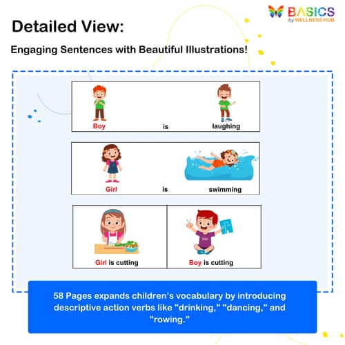 Simple Sentences with Actions: Boy, Girl, and Combined PDFs