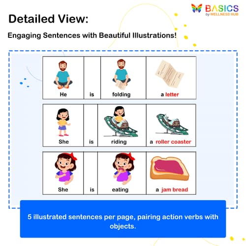 Pronoun-Based Sentence Building: He & She - Illustrated PDF Bundle for Kids