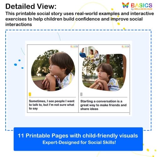 Starting Conversations – Social Story for Kids' Communication Skills preview 2