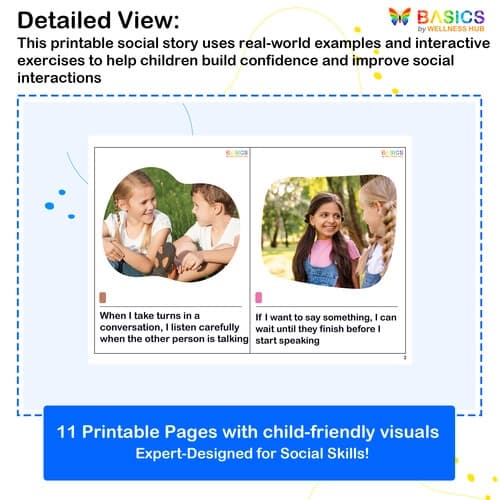 Taking Turns in Conversations – Social Story for Kids preview 2