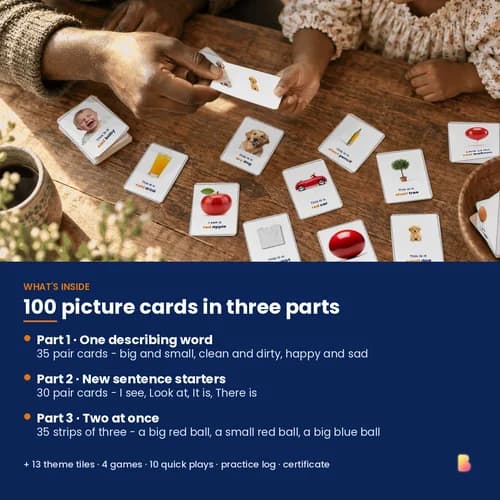This One or That One Cards — 100 Printable Describing Words and Opposites Flashcards (Adjectives) – page 2 preview