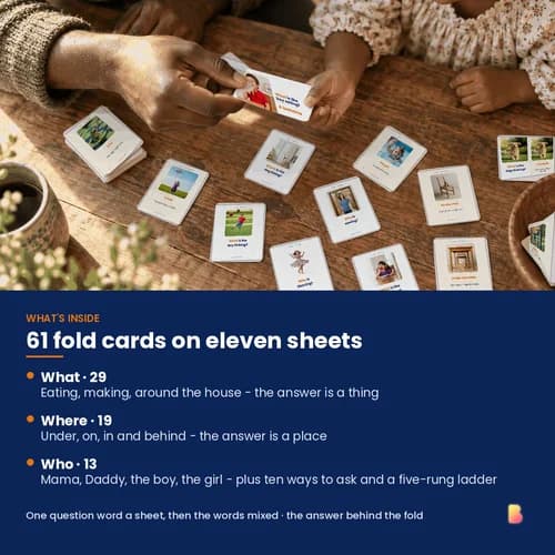 The Curiosity Show Flip Deck — 61 Printable WH Question and Answer Fold-and-Flip Cards – page 2 preview