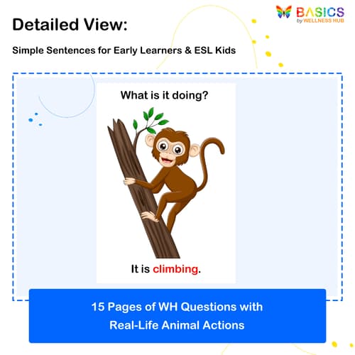 What Is It Doing? WH Questions & Animal Actions Printable – Fun Learning with Animals preview 2