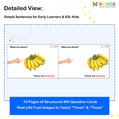 What Are These and Those? WH Questions – Fruits (Printable PDF)
