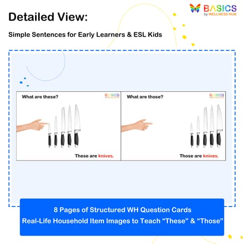 What Are These and Those? WH Questions – Household Items (Free Printable PDF)