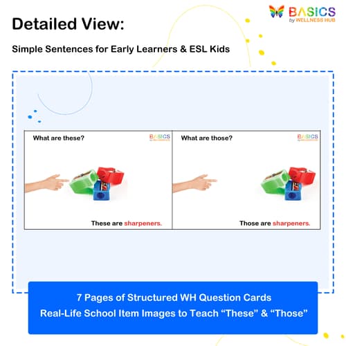 What Are These and Those? WH Questions – School Items (Free Printable PDF)