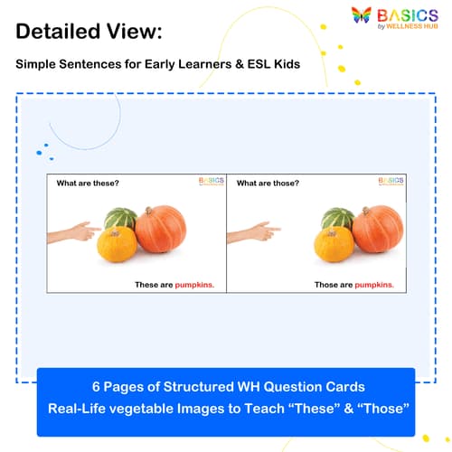 What Are These and Those? WH Questions – Vegetables (Free Printable PDF)