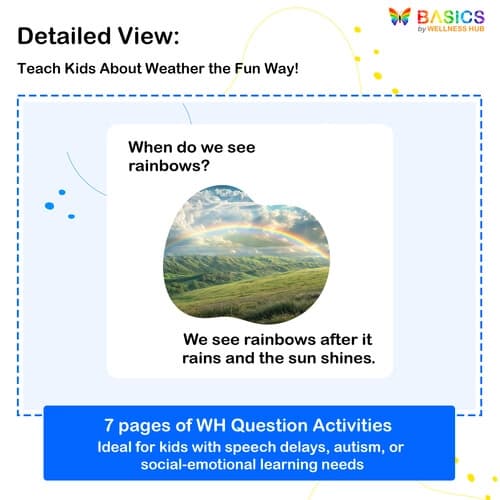 When Questions Flashcards – Weather and Seasons for Kids (Free Printable PDF) preview 2
