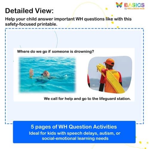 Where Do We Go? WH Questions – Emergency & Safety (Free Printable PDF) preview 2
