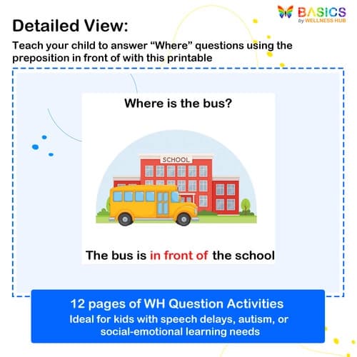 Where Is It? Prepositions – In Front Of (Printable PDF)