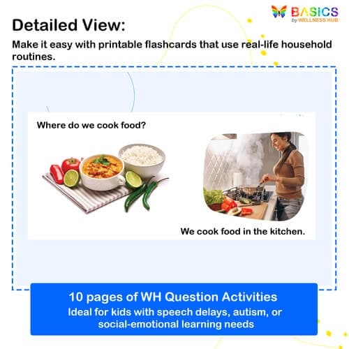 Where Questions at Home – Printable Flashcards with Real-Life Answers preview 2