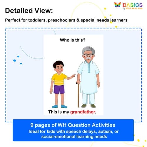 Who Questions Flashcards – Identifying Family Members for Kids (Free Printable)