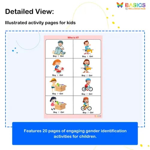 Boys and Girls Identification Activity: Printable PDF for Kids