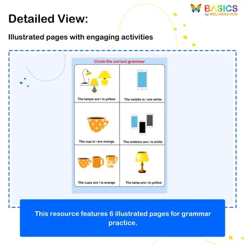 Circle the Correct Grammar – Colors (Is/Are) for Kids