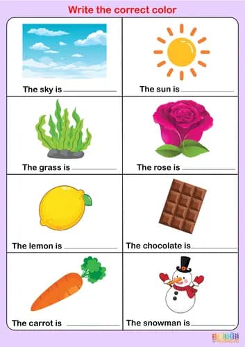 Color Identification and Writing Practice: Printable PDF for Kids-PDF2