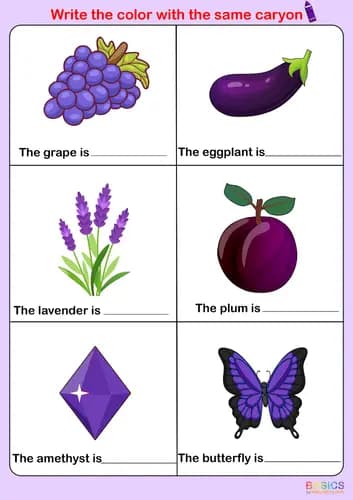 Color Recognition and Writing Activity: Fun PDF for Kids-PDF2