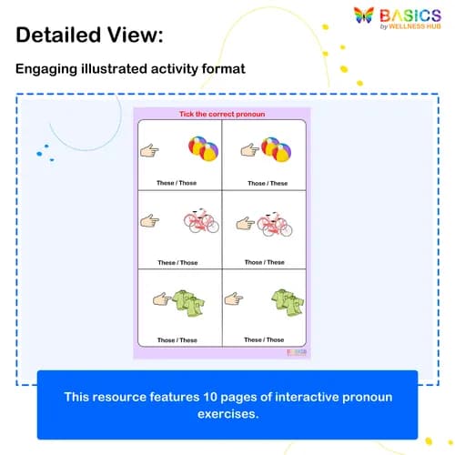 These & Those – Tick the Correct Word: Printable PDF for Kids preview 2