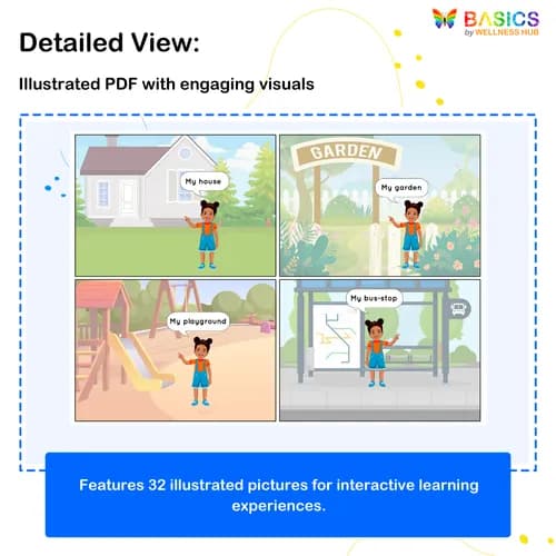 AFRICAN GIRL: Learn “My” with Everyday Objects – Printable PDF preview 2