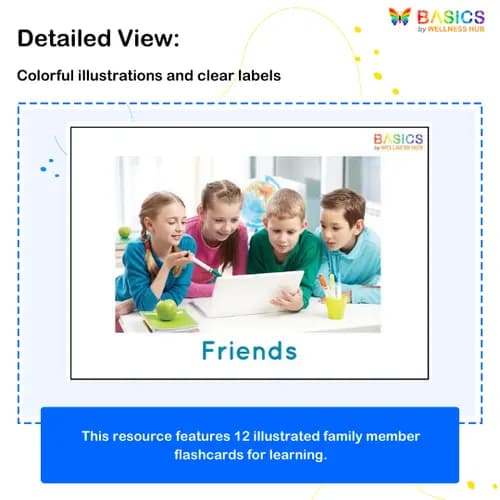 Family Members Flashcards for Kids – Free Printable PDF preview 2