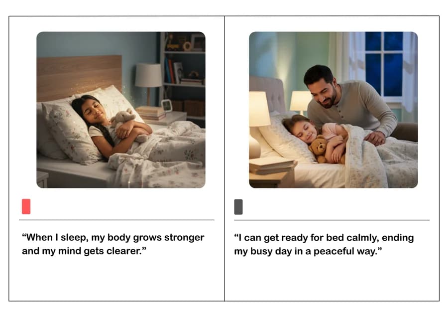 Getting Ready for Bed After a Busy Day – Social Story for Kids-PDF2