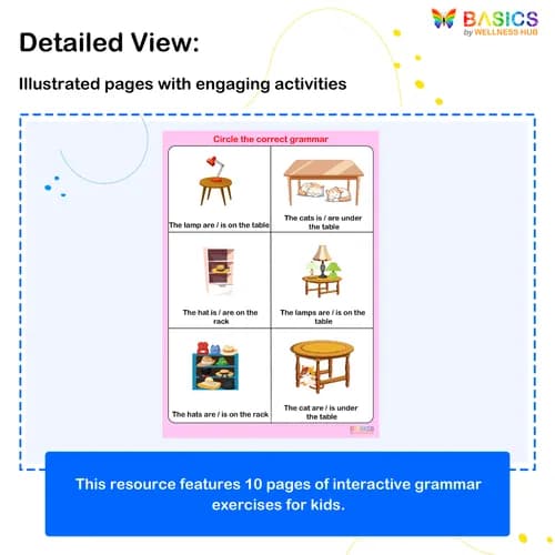 Circle the Correct Grammar – Singular & Plural (Is/Are) Activity
