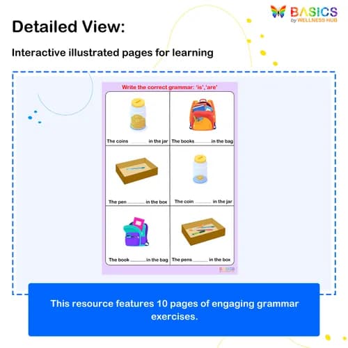 Write the Correct Grammar – Singular & Plural (Is/Are) PDF