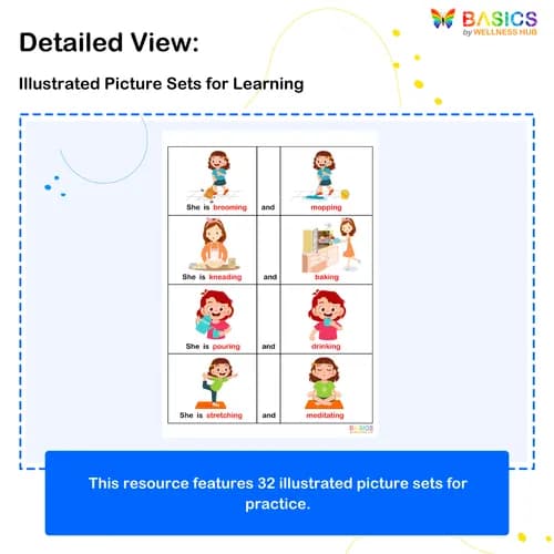 Conjunctions: She is - Join Actions with 'And' Printable PDF for Kids preview 2