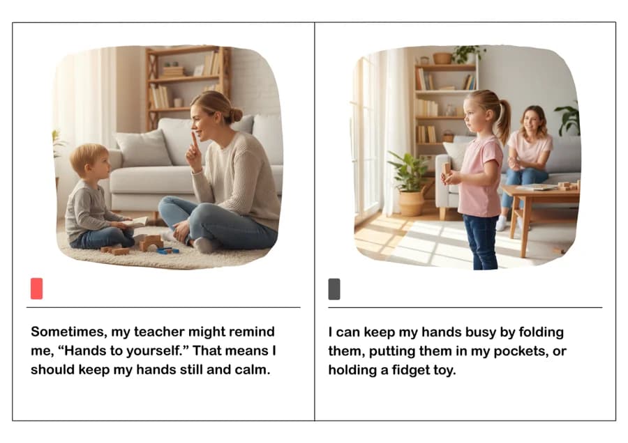 Keeping My Hands to Myself Social Story – Printable PDF for Kids-PDF2