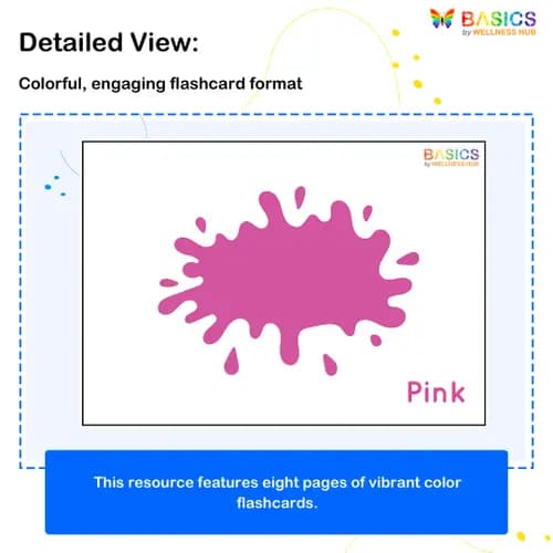 Learn Colors with Flashcards – Free Printable PDF for Kids preview 2