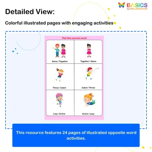 OPPOSITES – Tick the Correct Word: Interactive Learning PDF
