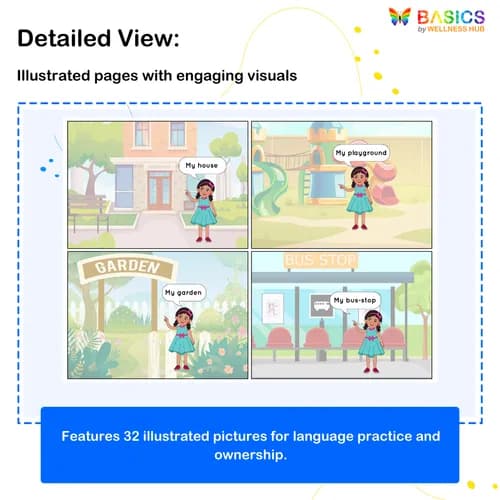 INDIAN GIRL: Learn “My” with Everyday Objects – Printable PDF preview 2