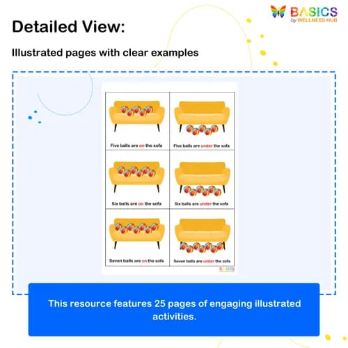 ON & UNDER: One+Many Concepts for Kids (Printable PDF) preview 2
