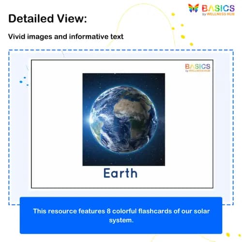 Planets Flashcards for Kids – Free Solar System Learning PDF preview 2