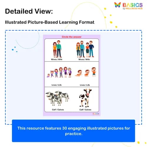 Circle the Correct Answer: Singular or Plural – Printable PDF Activity