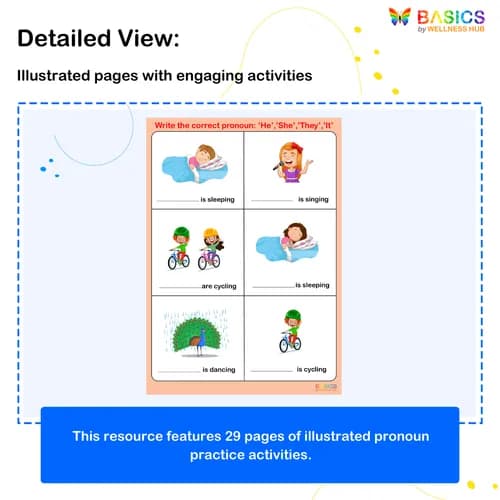 HE, SHE, THEY, IT – Write the Correct Word: Pronoun Practice for Kids preview 2