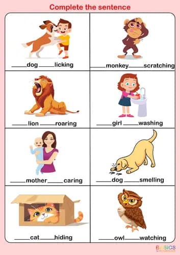 Sentence Completion Activities: Subject and Action for Kids-PDF2