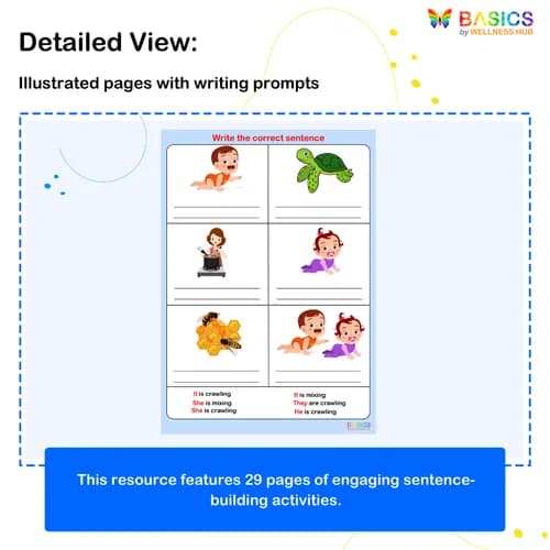 HE, SHE, THEY, IT – Write the Correct Sentence: Printable PDF for Kids preview 2