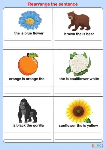Jumbled Sentences with Colorful Objects – Sentence Formation Practice-PDF2