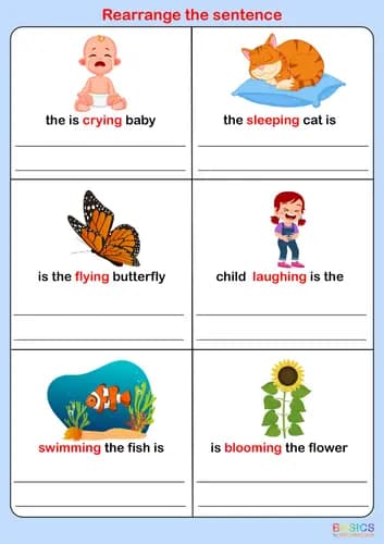 Sentence Rearrangement Activities: Picture-Based Sentence Structure Practice-PDF2