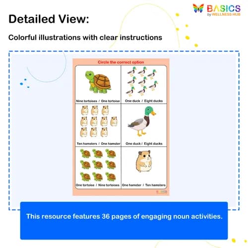 Circle the Correct Singular / Plural – Illustrated Worksheet Set preview 2