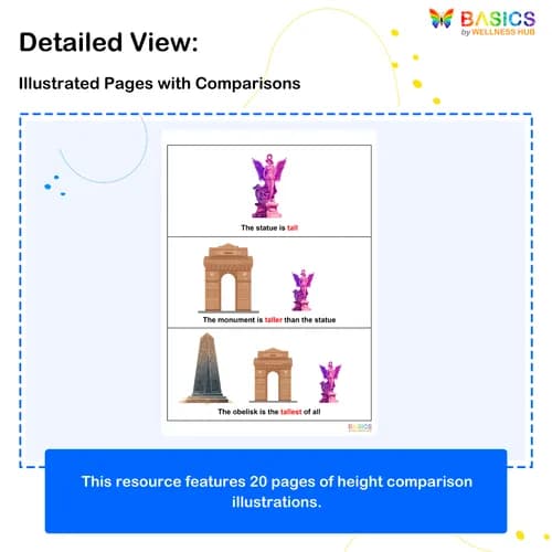 Tall & Short – Learn Comparison Words Through Pictures preview 2