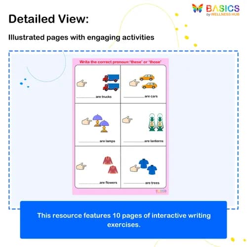 These & Those – Tick the Correct Word: Printable PDF for Kids preview 2